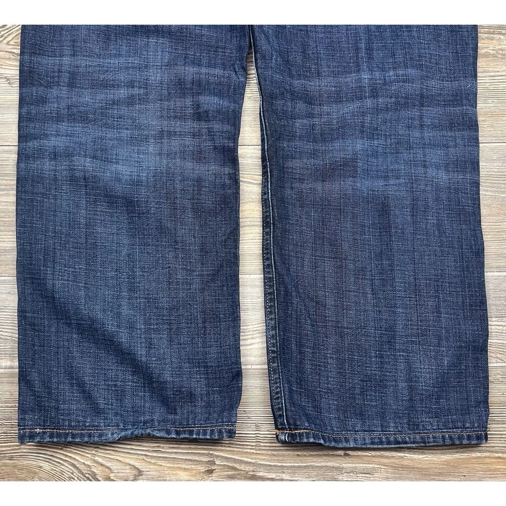 Lucky Brand Vintage Straight Jeans Mens‎ 36x32 ACTUAL 37x29 Denim Dark Wash